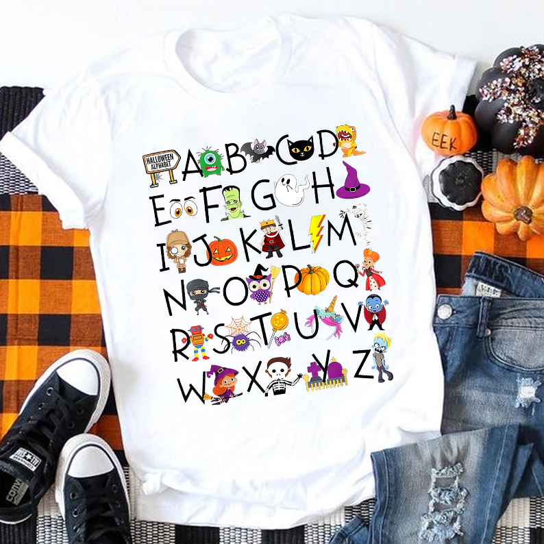 Halloween Alphabet T-Shirt
