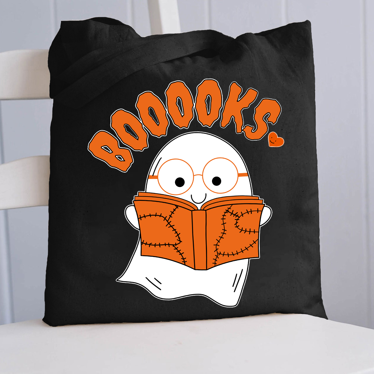 Booooks Cartoon Tote Bag