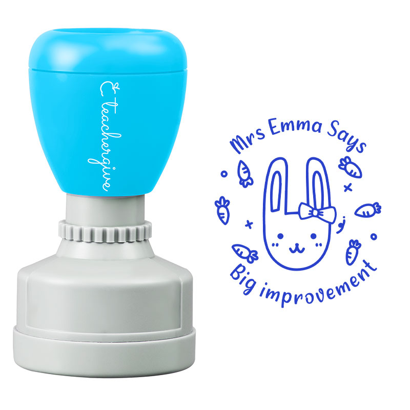 Personalized Big Improvement Teacher Stamp