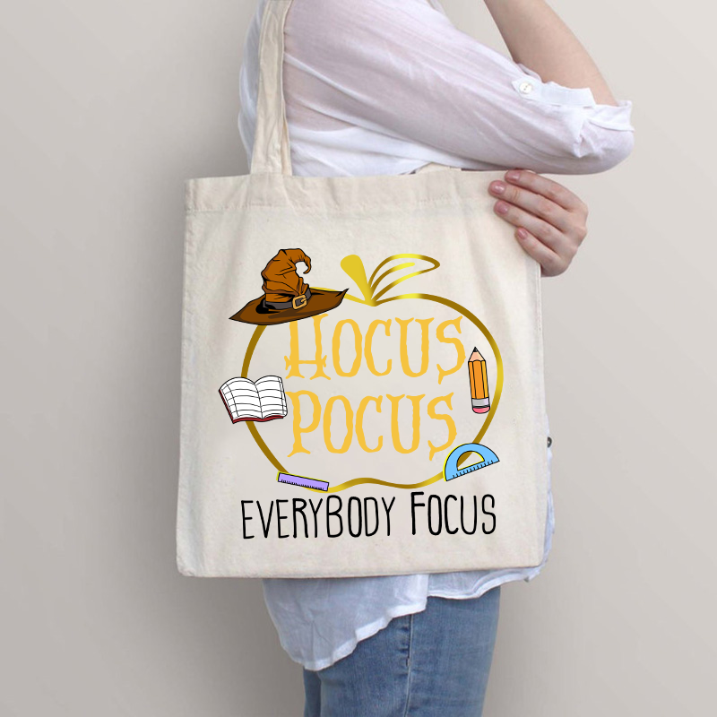 Hocus Pocus Everybody Focus Teacher Tote Bag