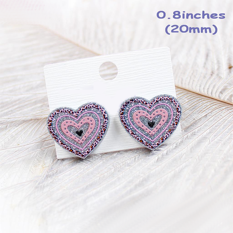 Shining Heart Teacher Acrylic Earrings