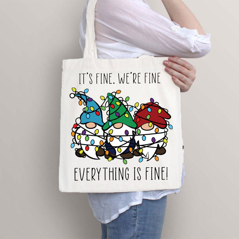 Everything Is Fine Teacher Teacher Tote Bag