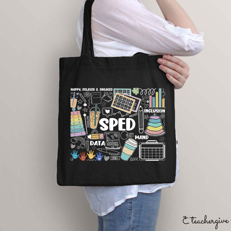 Happy Relaxed And Engaged Teacher Tote Bag
