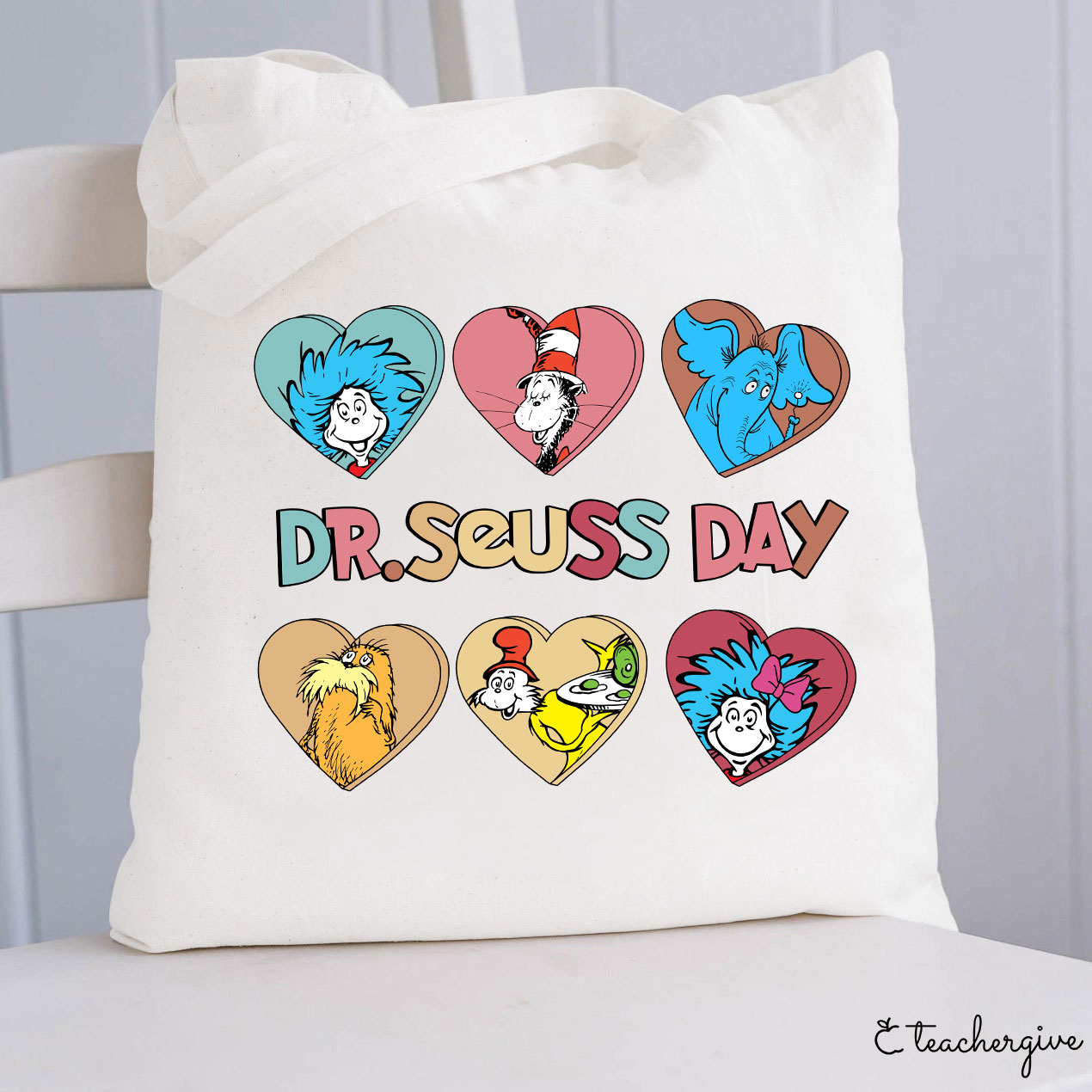 Dr. Seuss Day Teacher Tote Bag