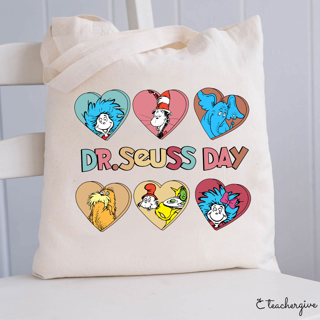 Dr. Seuss Day Teacher Tote Bag