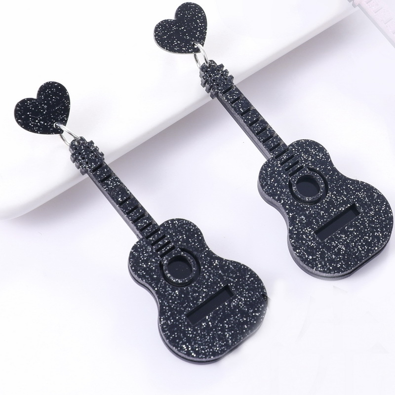 Cute  Guitar  Acrylic  Earrings