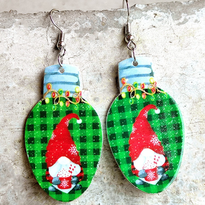 Green Dwarf Light Acrylic Earrings