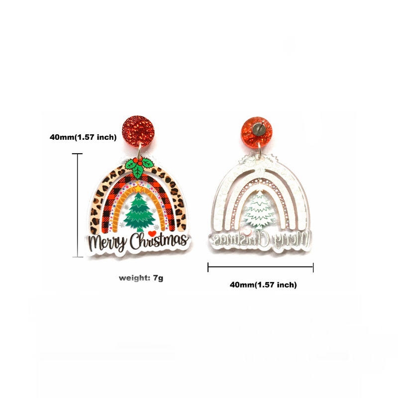 Christmas Vibe Acrylic Earrings