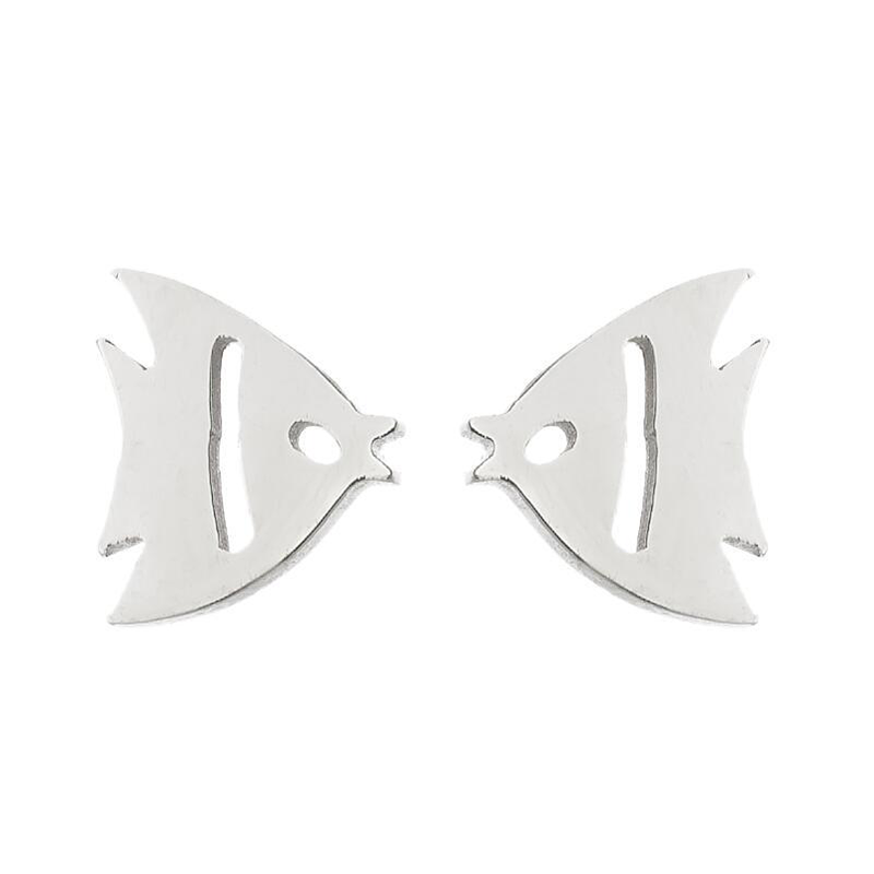 Cute Little Fish Metal Earrings