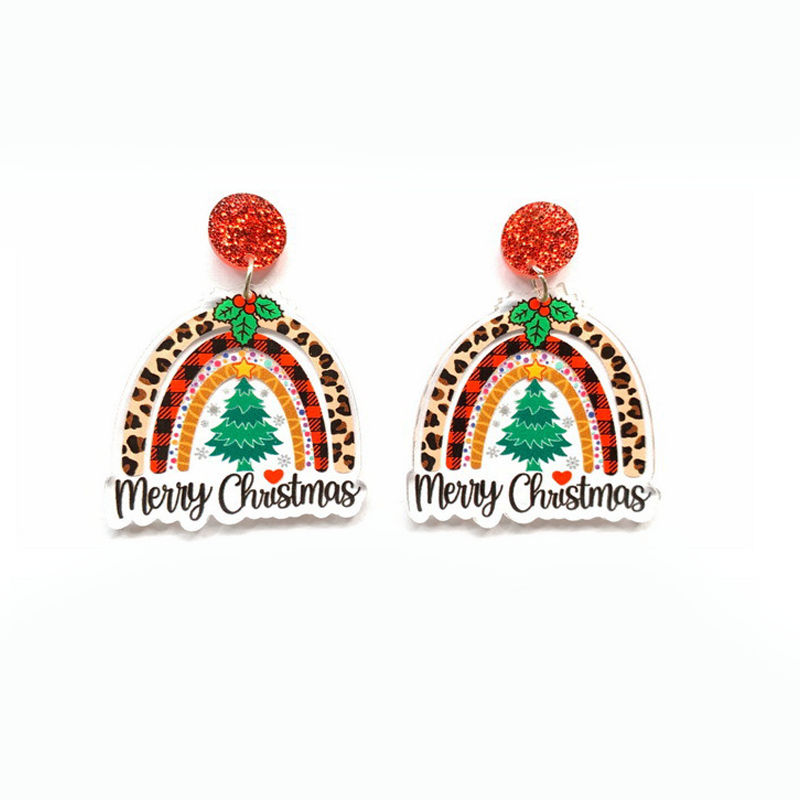 Christmas Vibe Acrylic Earrings