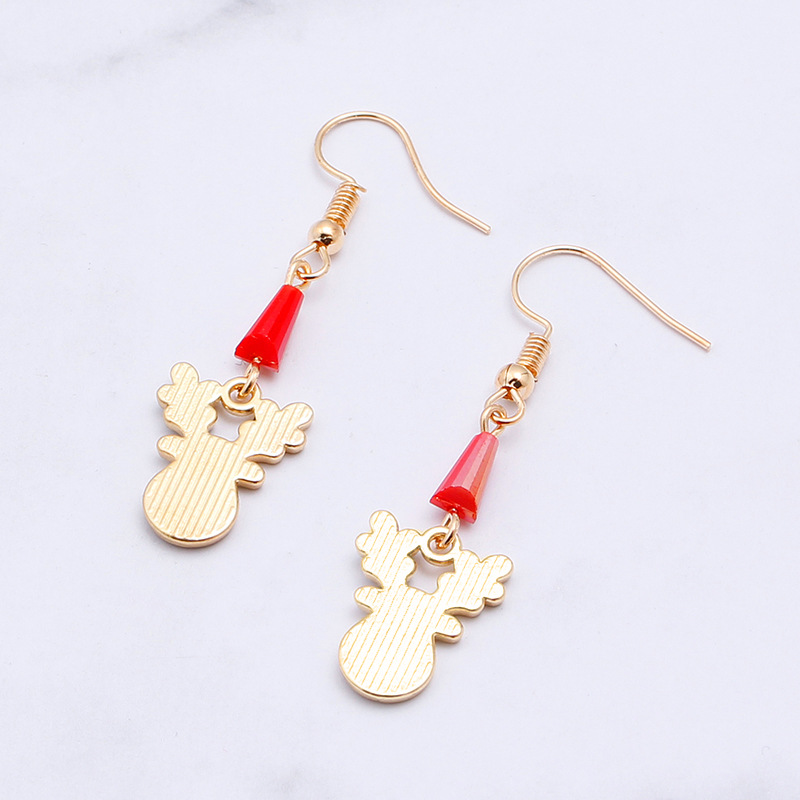 Christmas Deer Metal Earrings