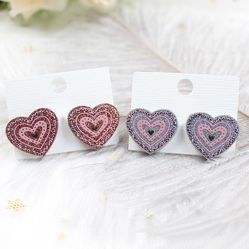 Shining Heart Teacher Acrylic Earrings