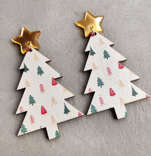 Simple But Beautiful Wooden Earrings