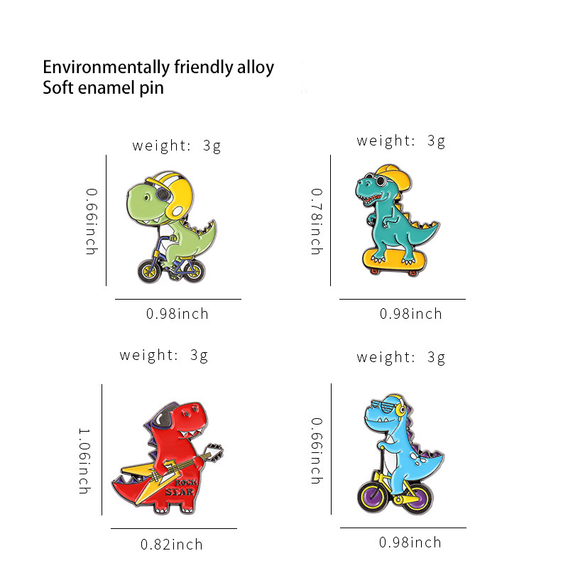 Dinosaur On The Road Series Pin Set