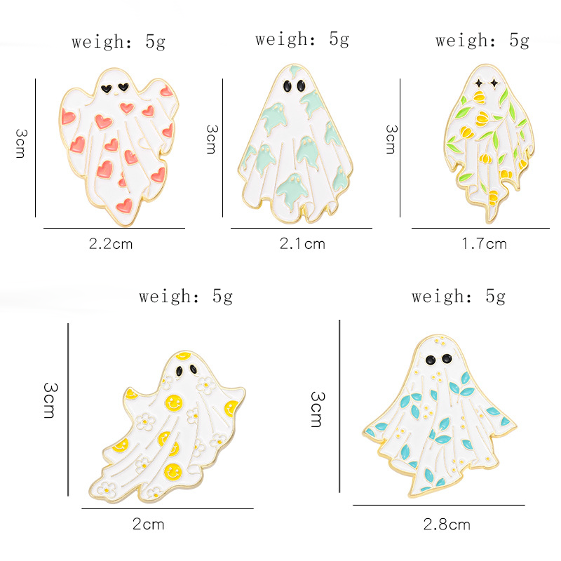 Floral Ghost Series Pin Set