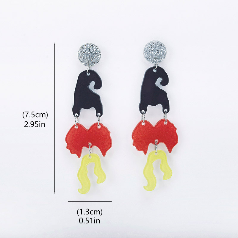 Halloween Elements Acrylic Earrings