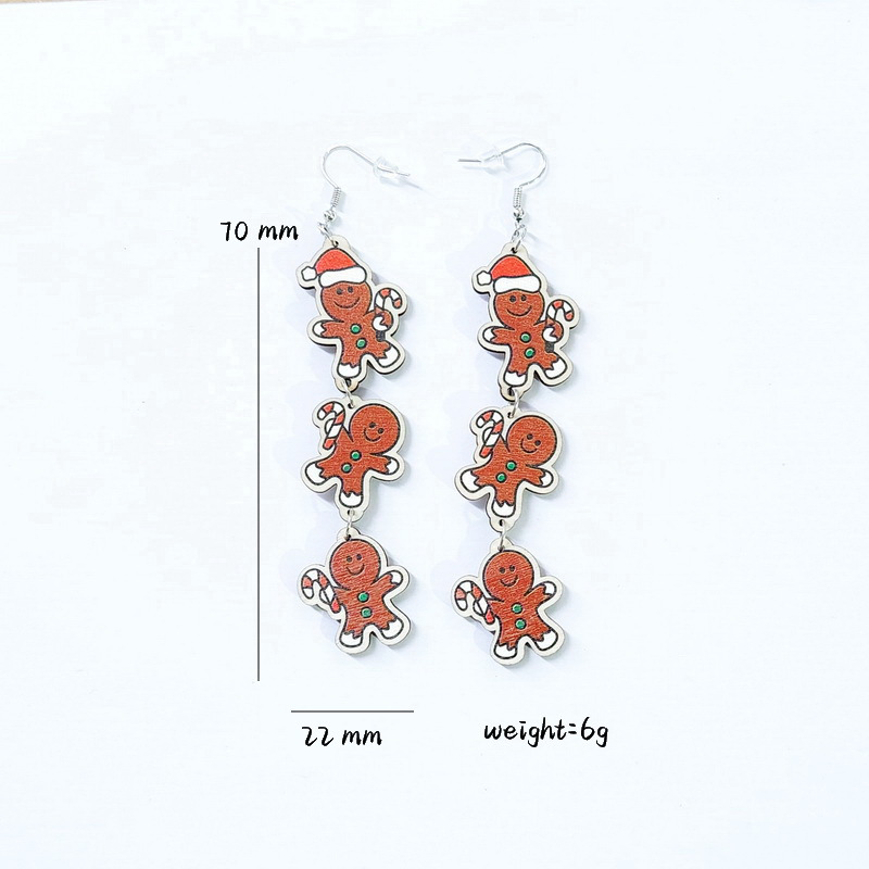 Gingerbread Man Brothers Earrings