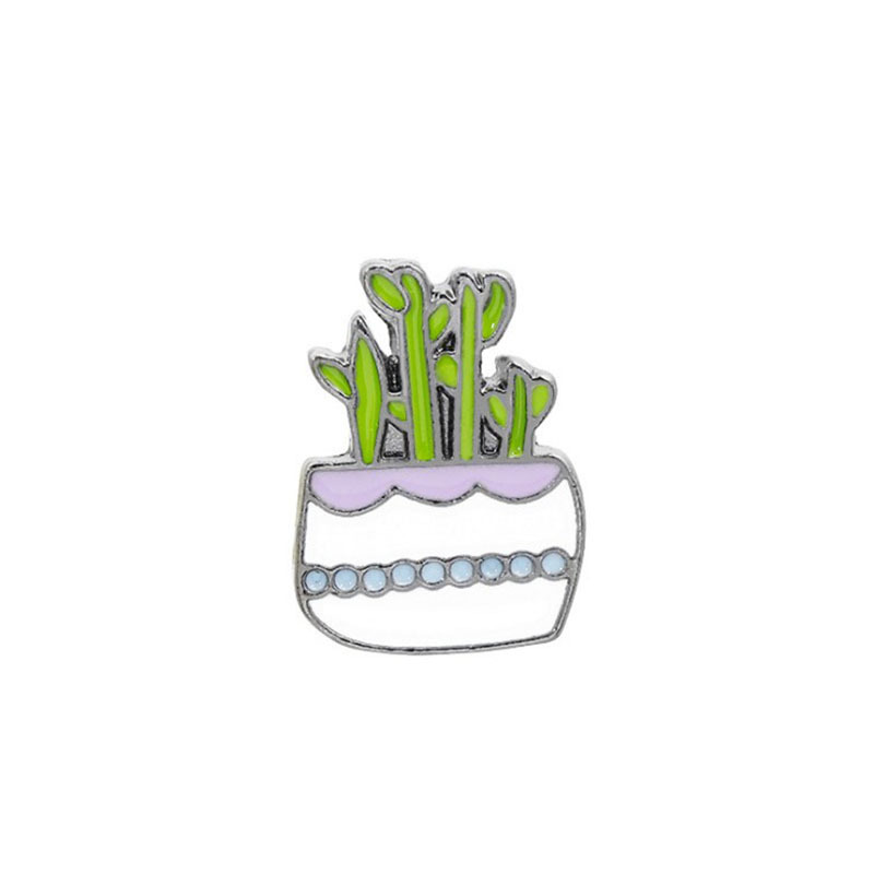 Cute Cactus Flowers Pin Set
