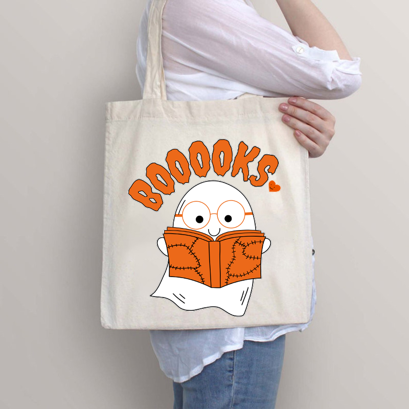 Booooks Cartoon Tote Bag