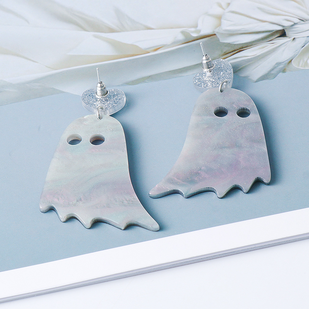 Colorful Ghost Acrylic Earrings