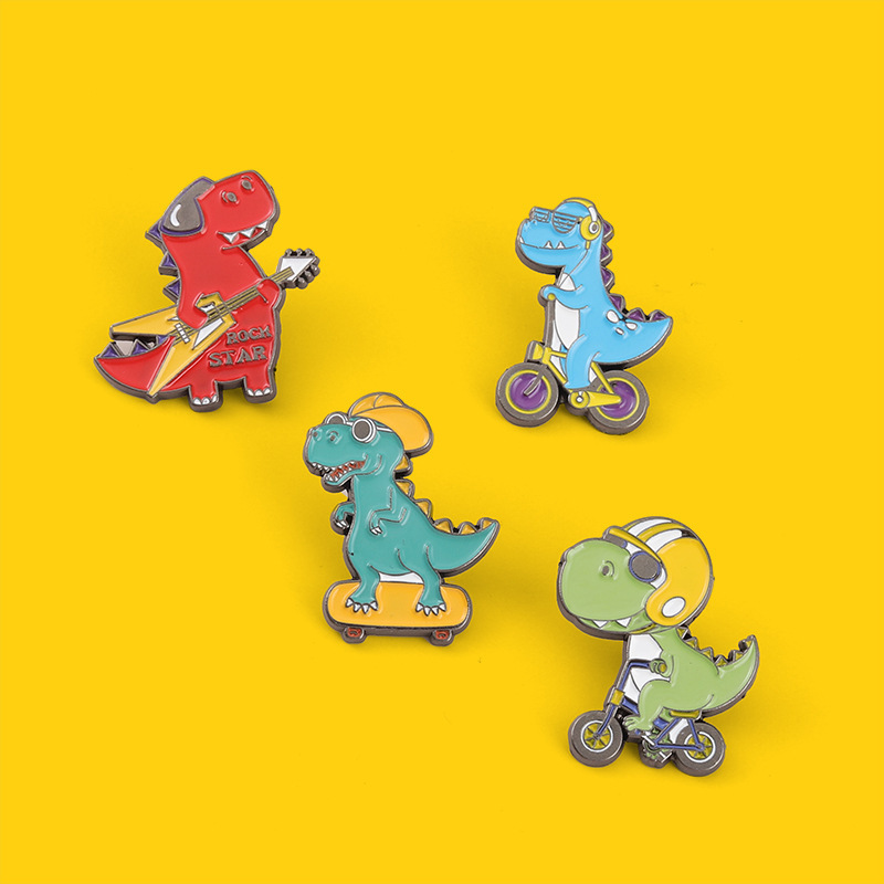 Dinosaur On The Road Series Pin Set