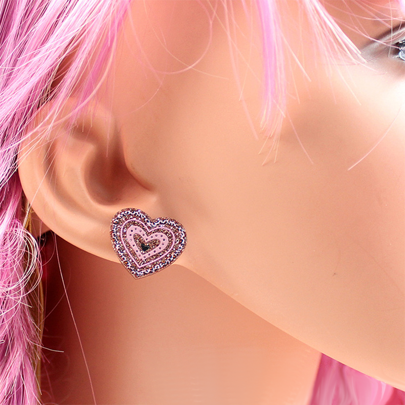 Shining Heart Teacher Acrylic Earrings