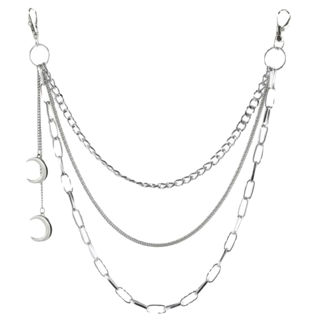 Trendy Fashion Crescent Pants Chain