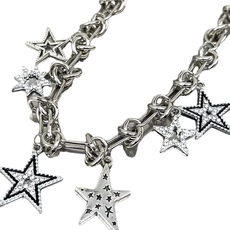 Vintage Personalized Hollow Pentagram Necklace