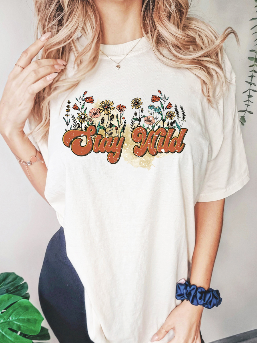 Vintage Stay Wild Flower Shirt