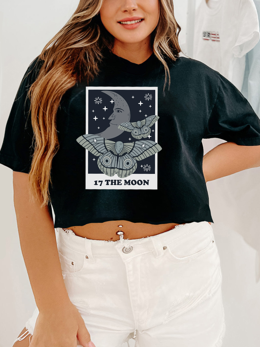 The Moon Tarot Crop Tee