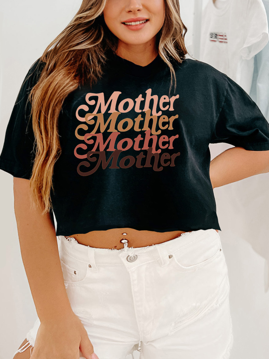 Motherly Mother Crop Tee