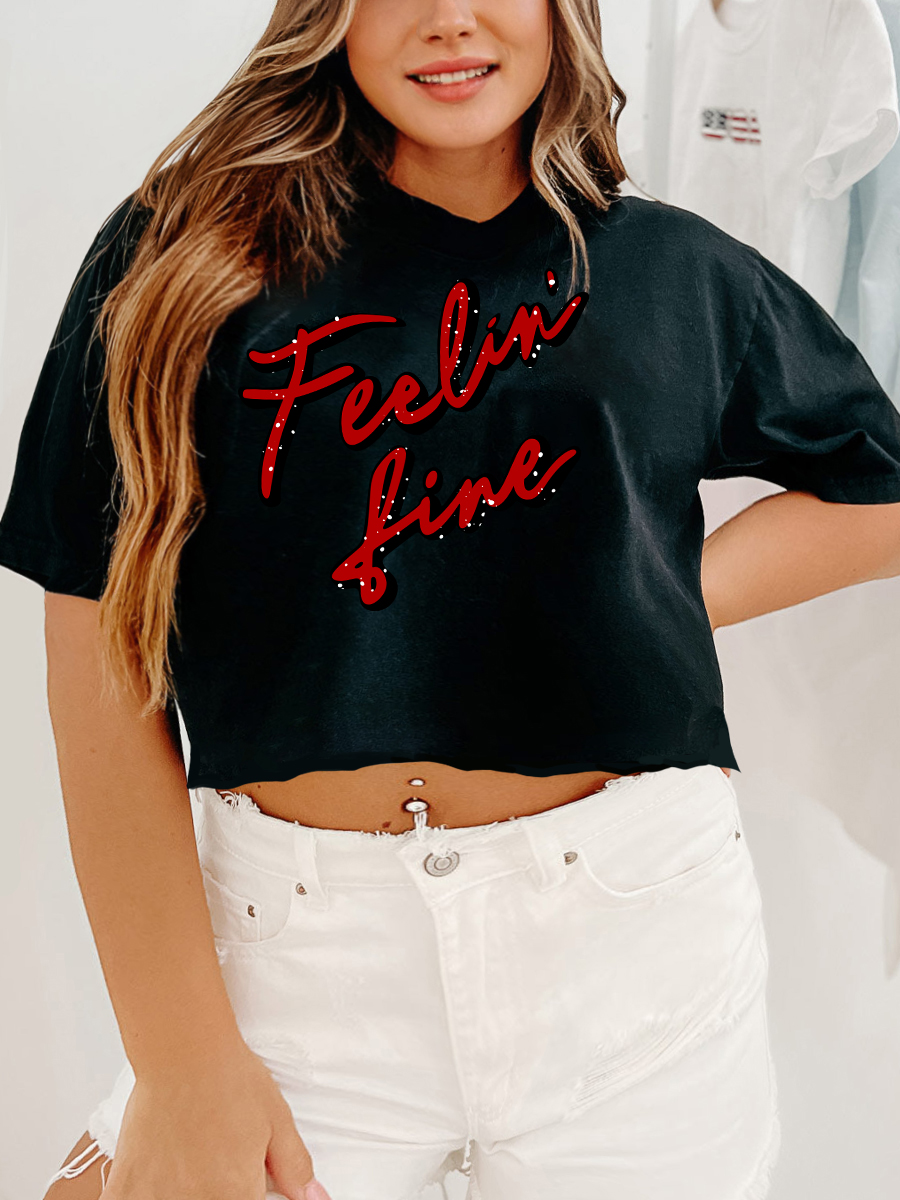 Feelin' Fine Crop Tee