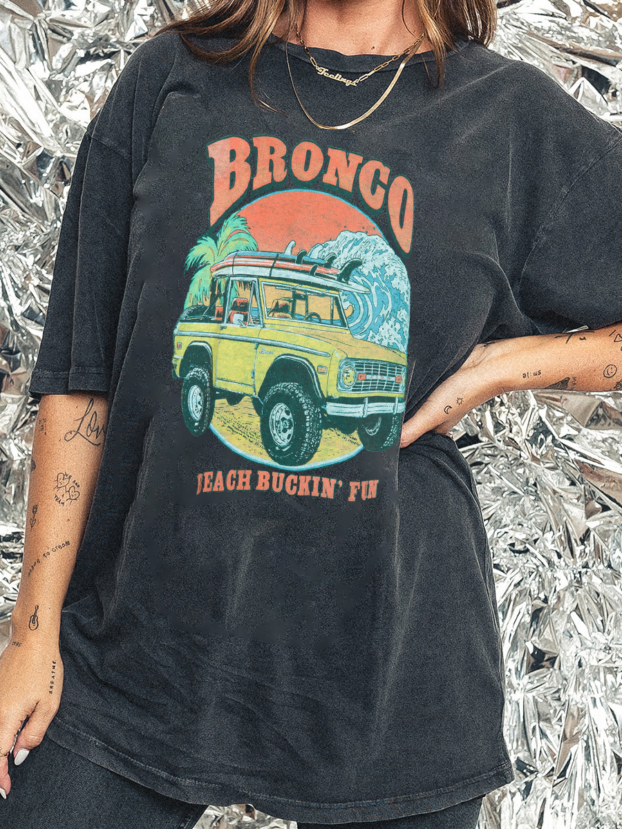 Ford Bronco Beach Vintage Tee