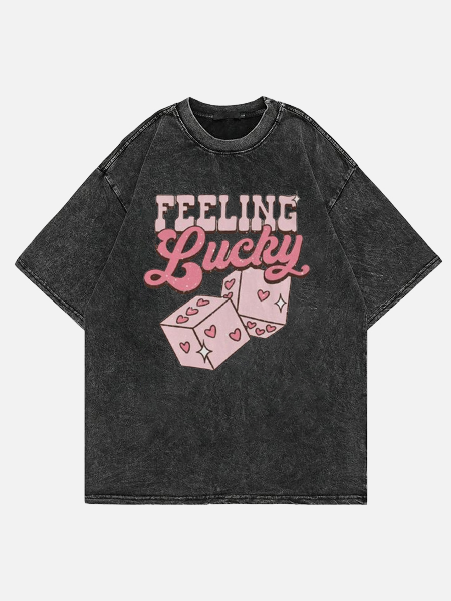 Feeling Lucky Side Slit Tee