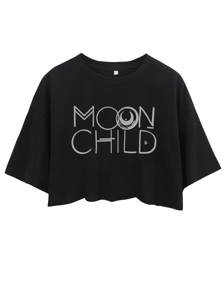 Moon Child Crop Tee