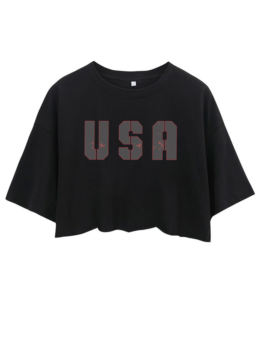 Original Usa Crop Tee
