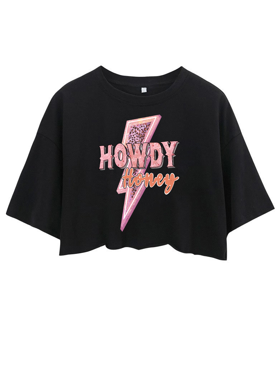 Howdy Honey Crop Tee