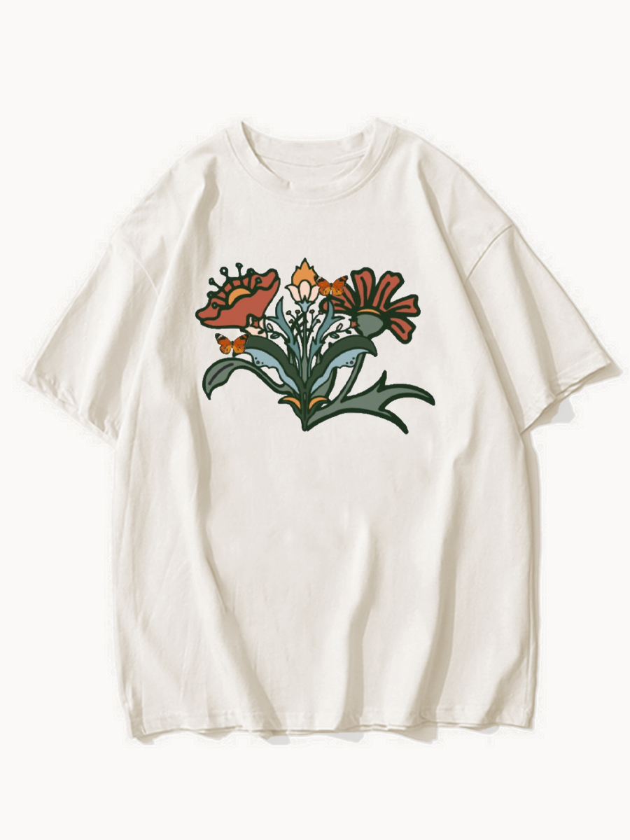 Art Nouveau Vintage Flower Shirt