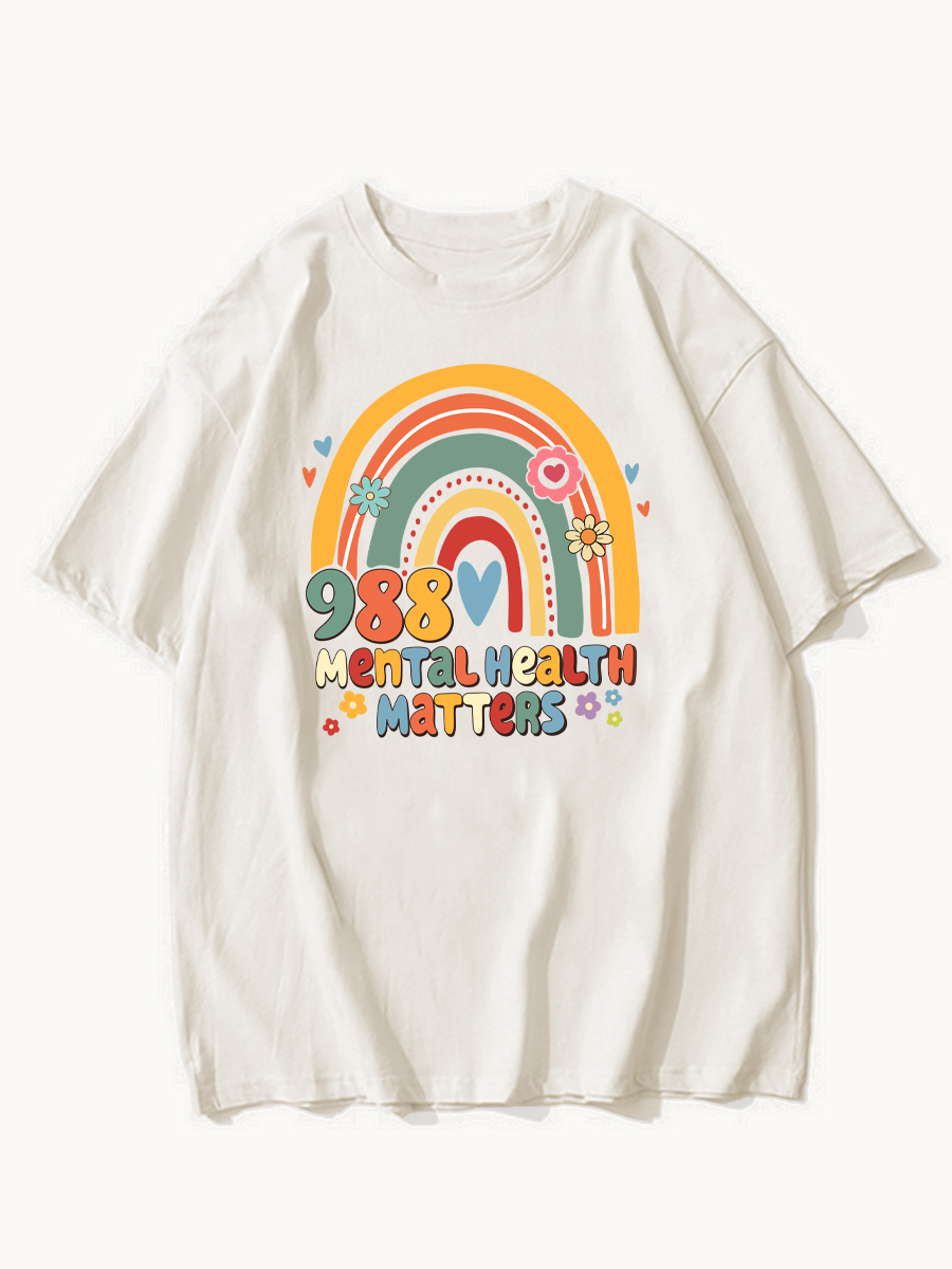 Groovy 988 Mental Health Awareness Shirt