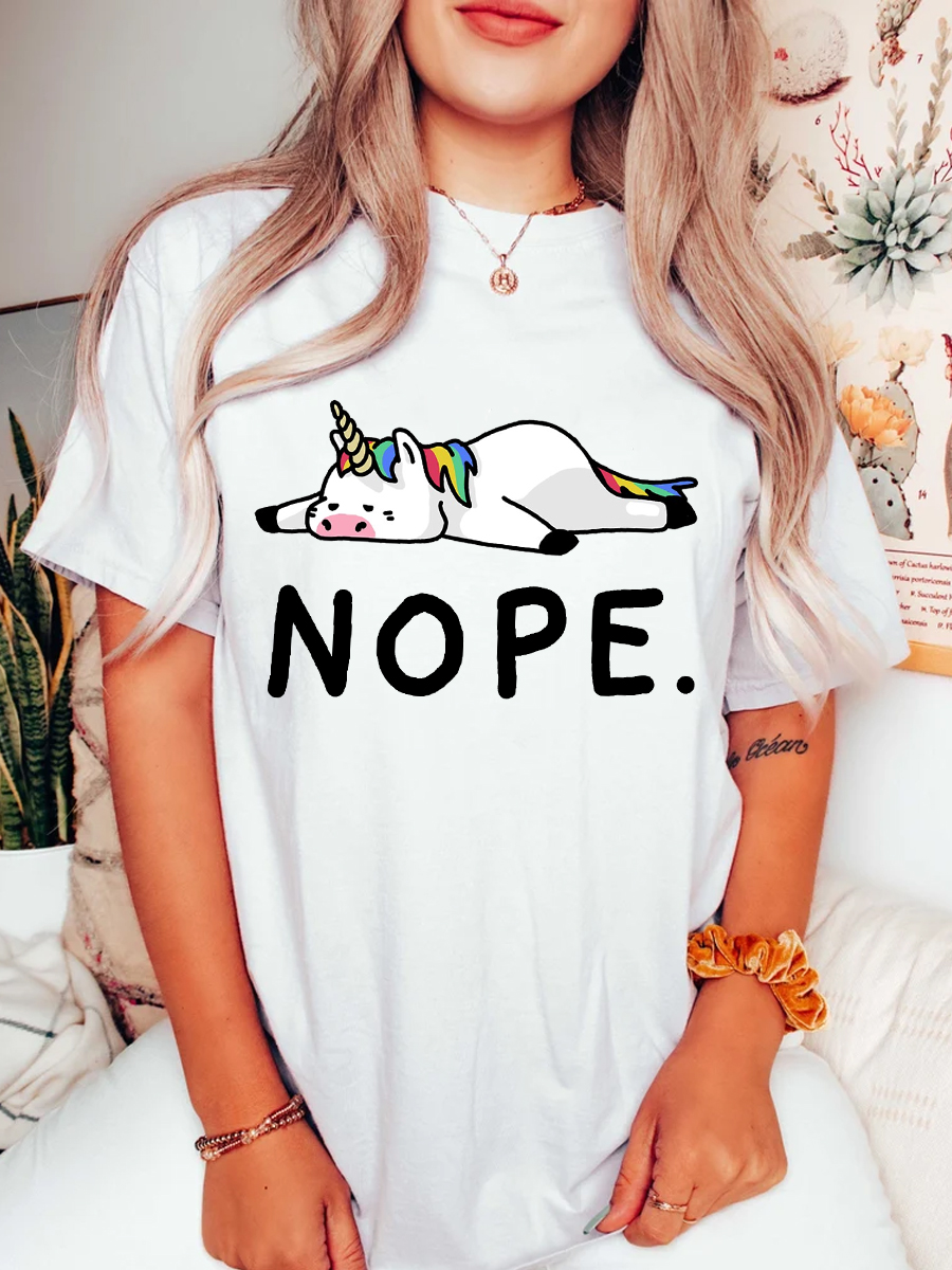 Nope Unicorn Tee