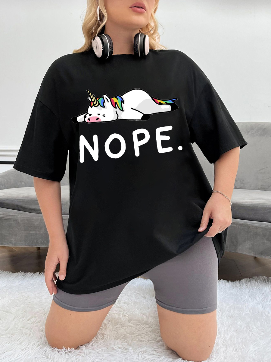 Nope Unicorn Tee