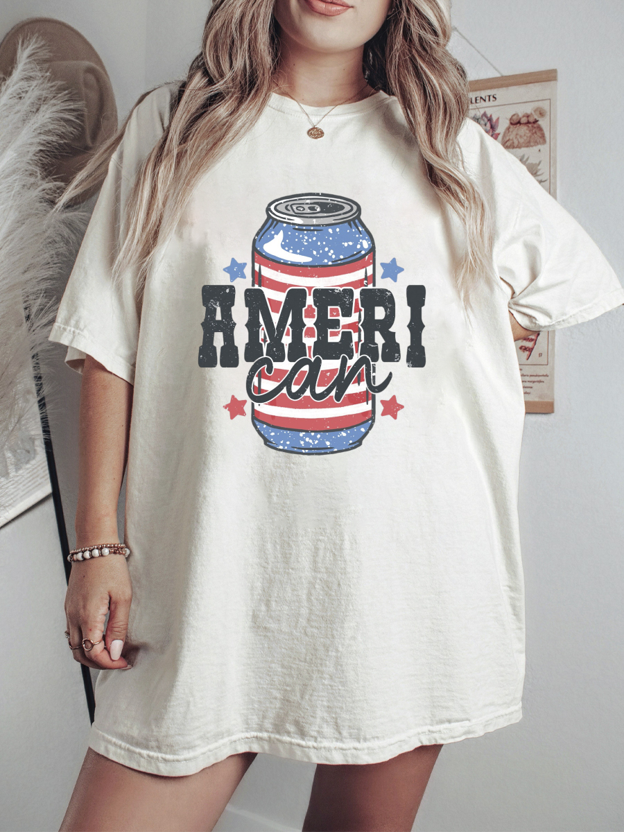 Ameri Can Funny 4Th Of July Shirt