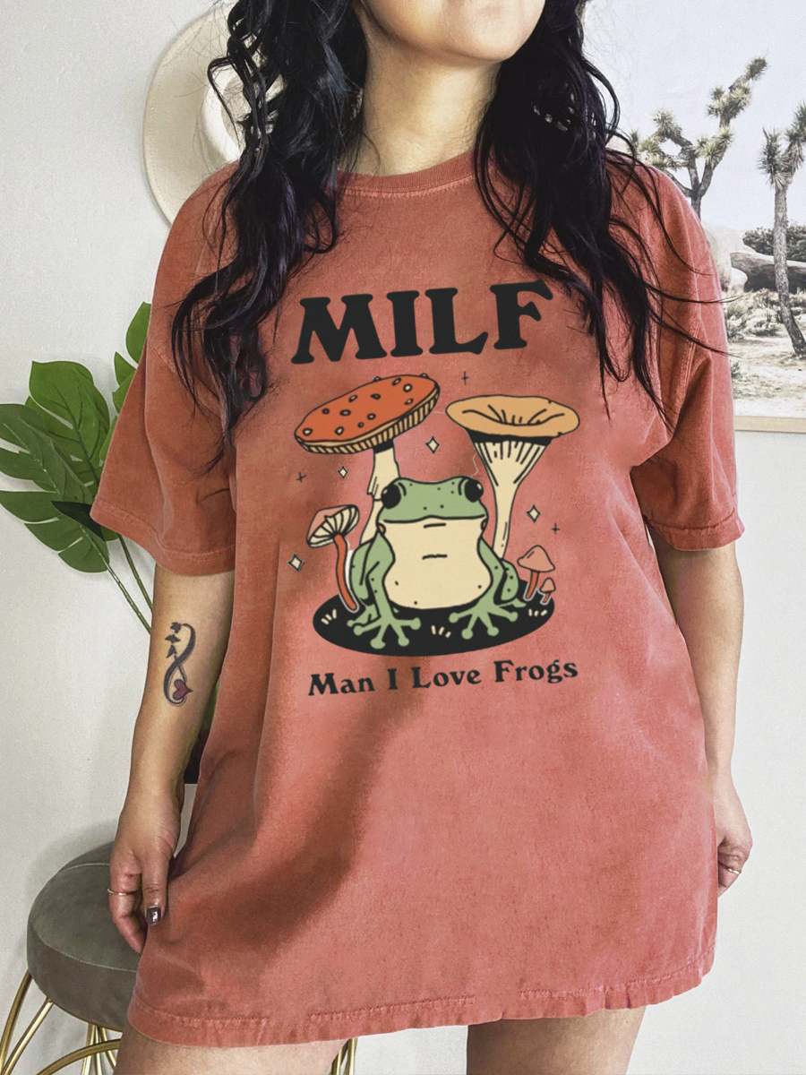 Oversized Retro Frog Tshirt
