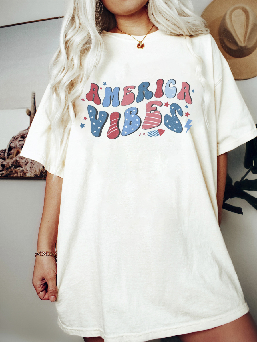 Comfort Colors Retro American Vibes Shirt
