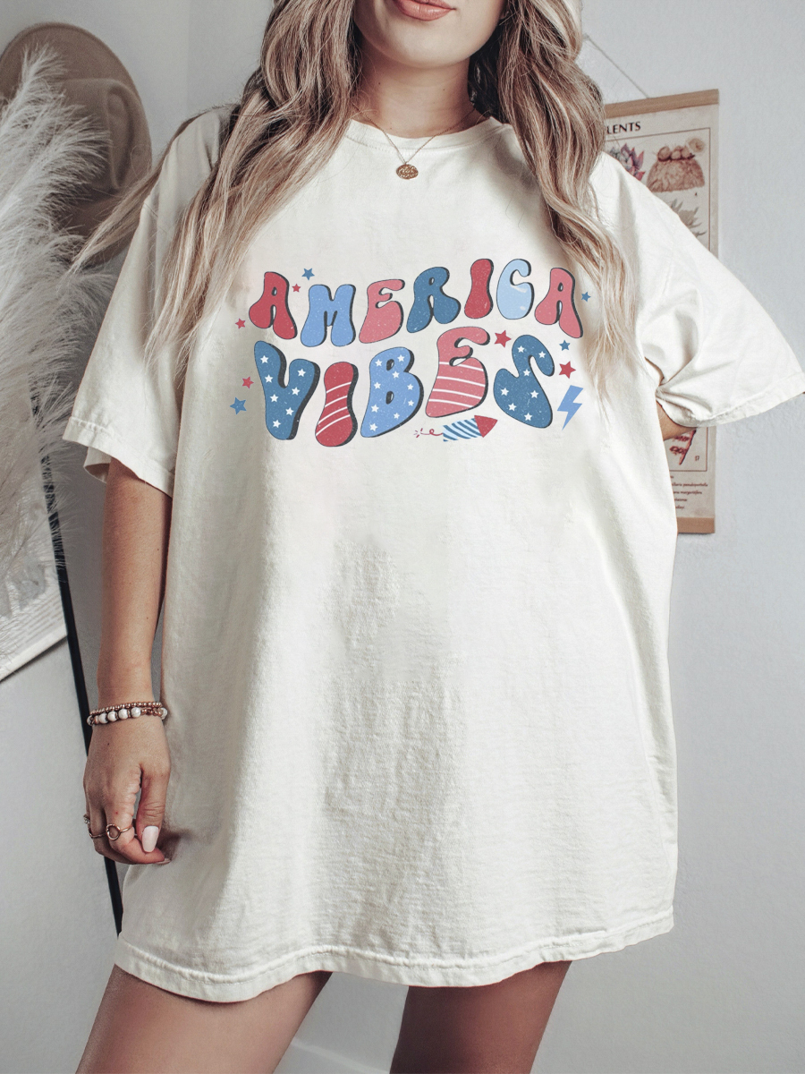 Comfort Colors Retro American Vibes Shirt