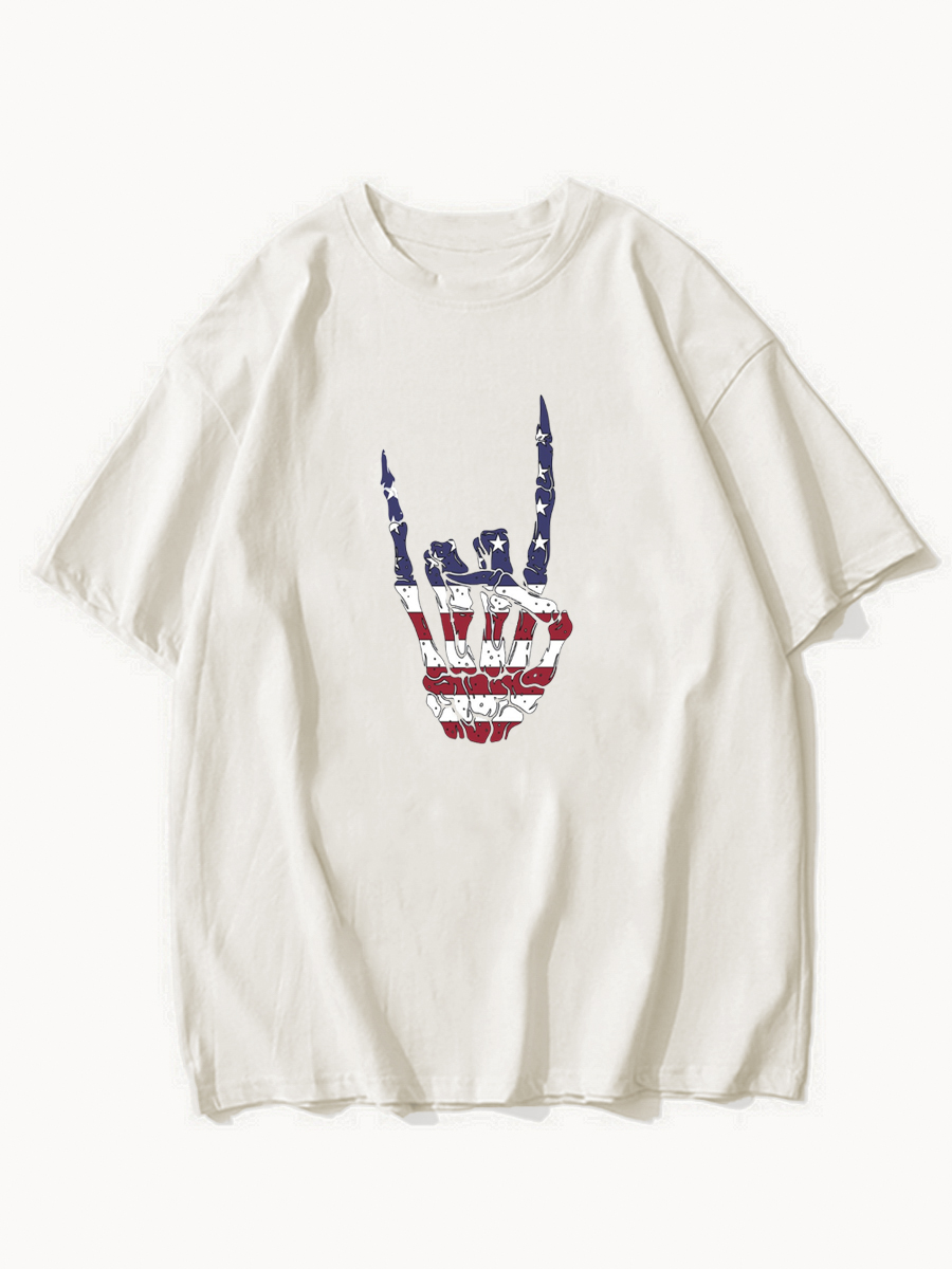 American Skeleton Summer Shirt