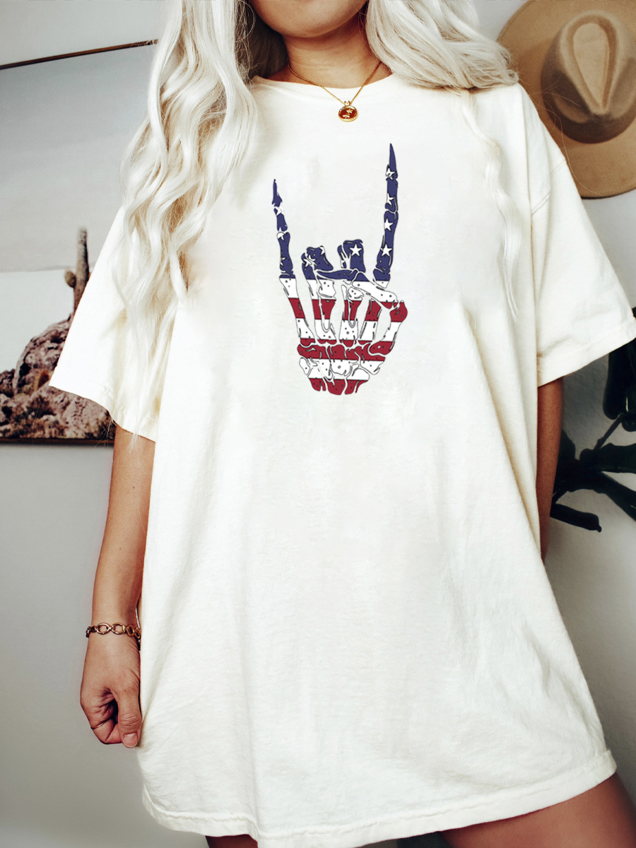 American Skeleton Summer Shirt