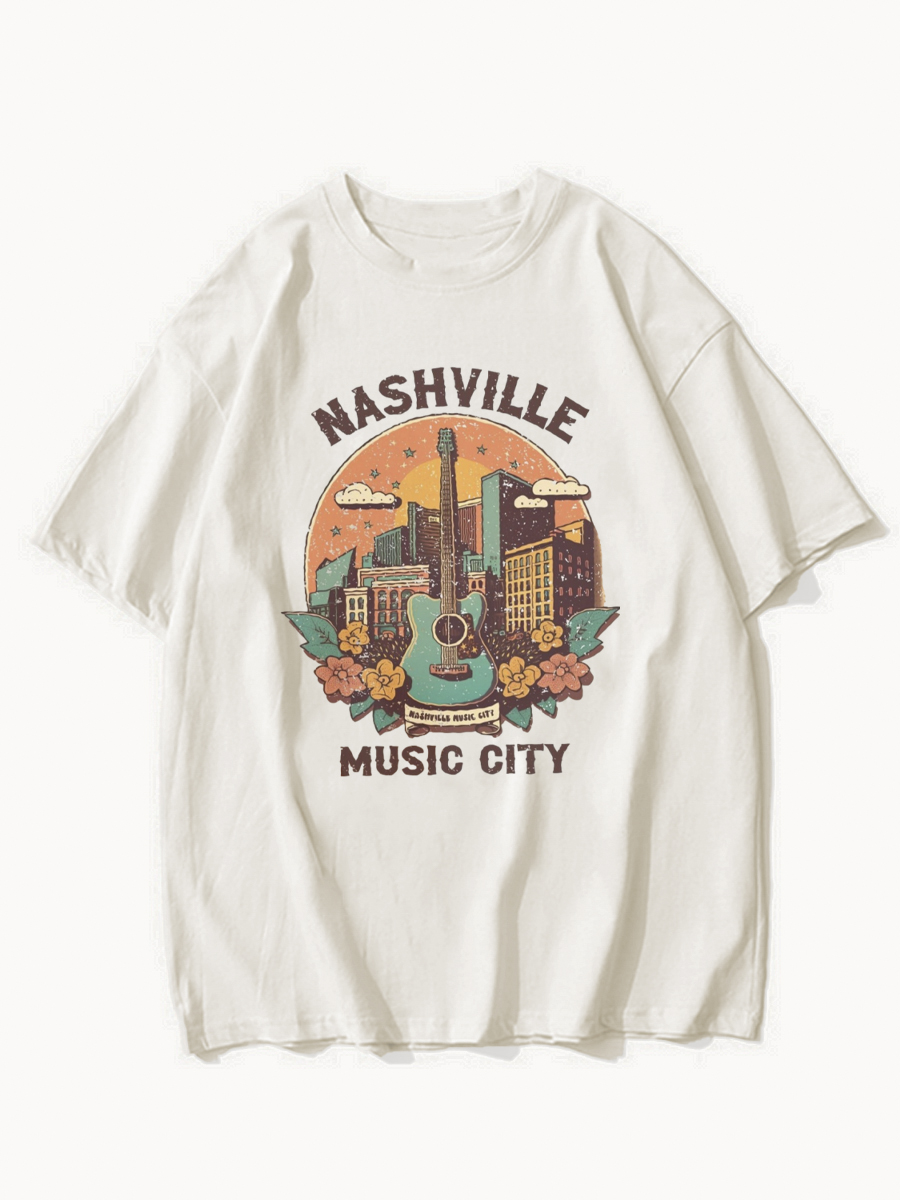Nashville Music City Graphic Tee