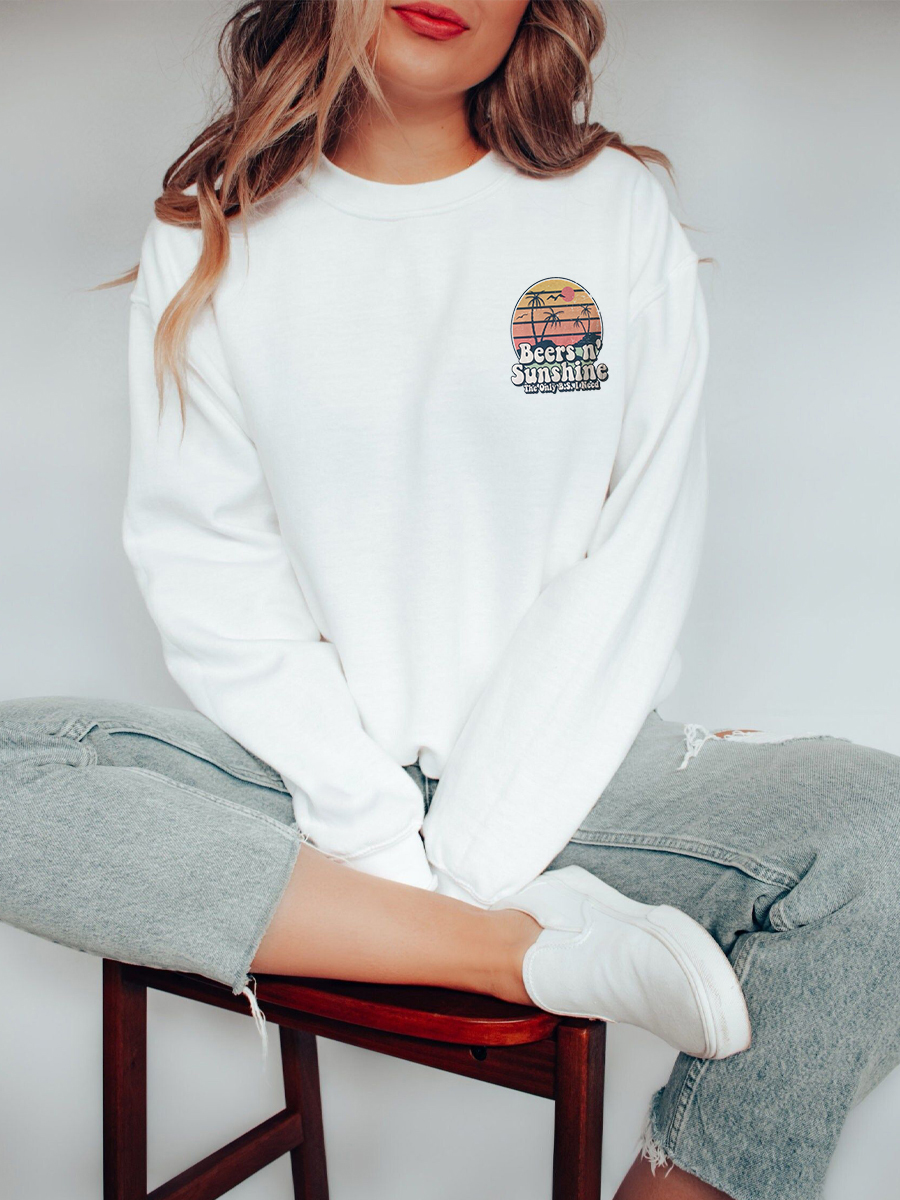 Beers N Sunshine Oversize Sweatshirt