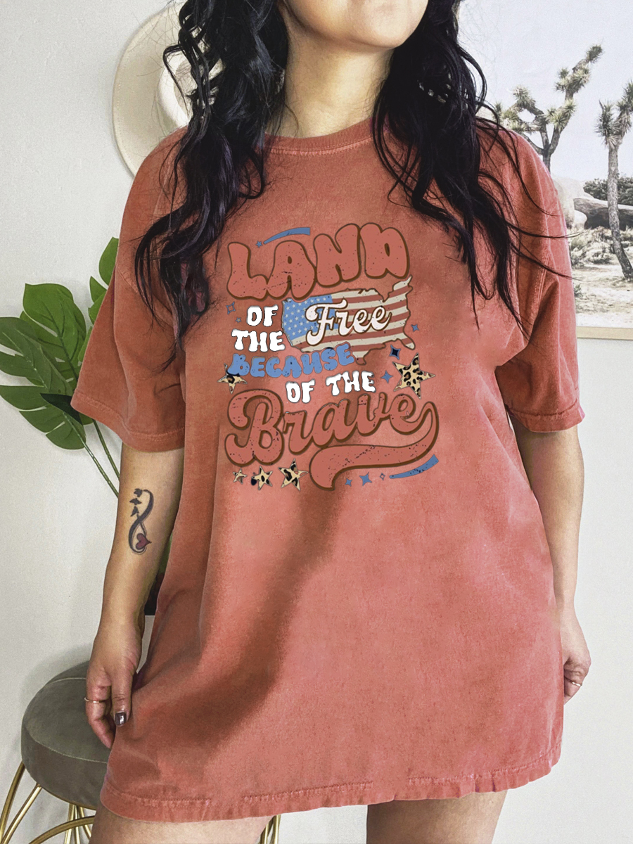 Land Of The Free Because Of The Brave Shirt